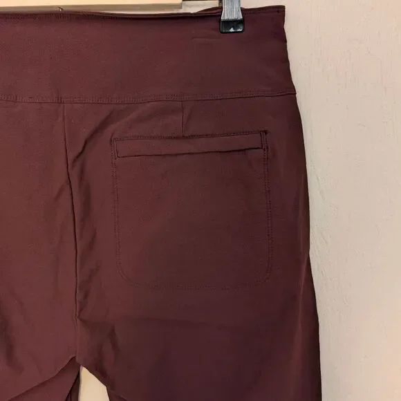 Athleta Wander Slim Ankle Pants Burgundy Size 14 - Picture 5 of 6